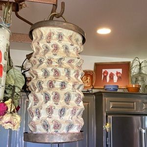 Vintage Fabric Lantern